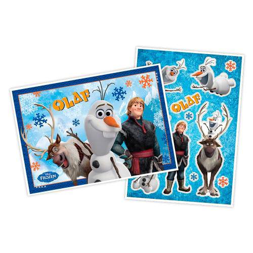 Painel Kit Decorativo Olaf Frozen 2 placas